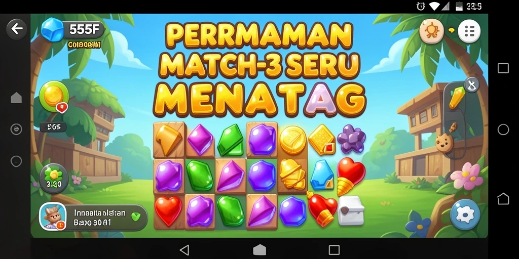 Gameplay menarik dari 555F dalam kategori Match-3.