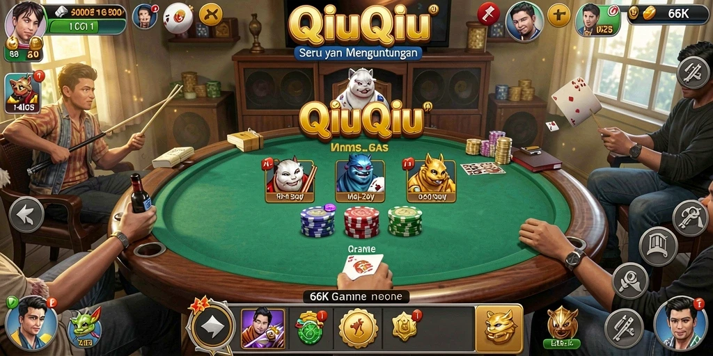Gameplay seru QiuQiu di 66K saat dimainkan.