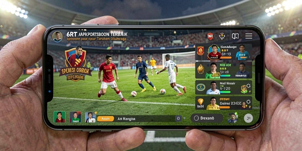 Screenshot gameplay 6RT menampilkan antarmuka taruhan olahraga yang interaktif.