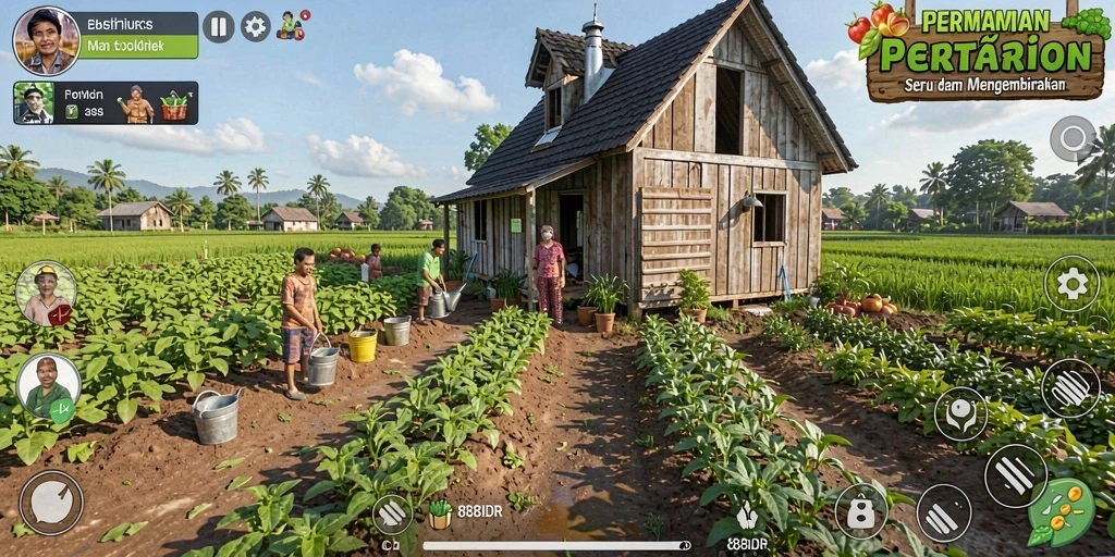Gameplay seru dan menantang di 888IDR, cocok untuk penggemar pertanian.