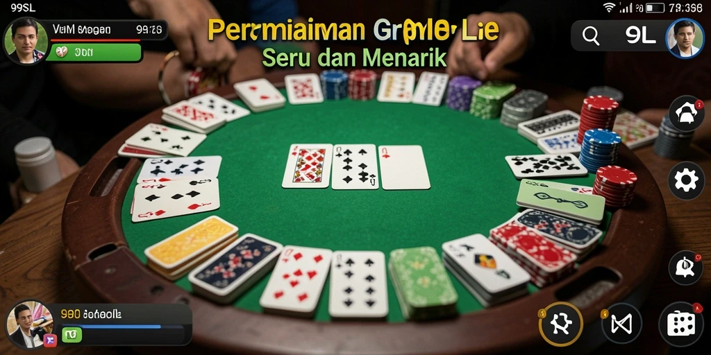 Tampilan gameplay seru di 99SL saat bermain Gaple.