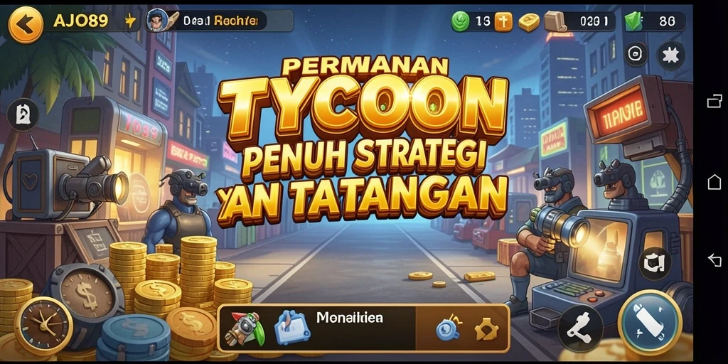 Screenshot utama AJO89 menampilkan gameplay Tycoon yang seru dan interaktif.