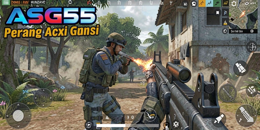 Gameplay seru ASG55 dengan grafis menawan dan pertempuran intens.