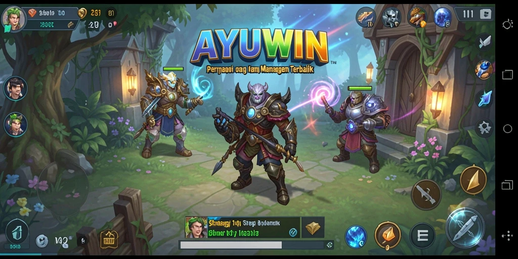 Tampilan gameplay AYUWIN yang seru dan strategis.