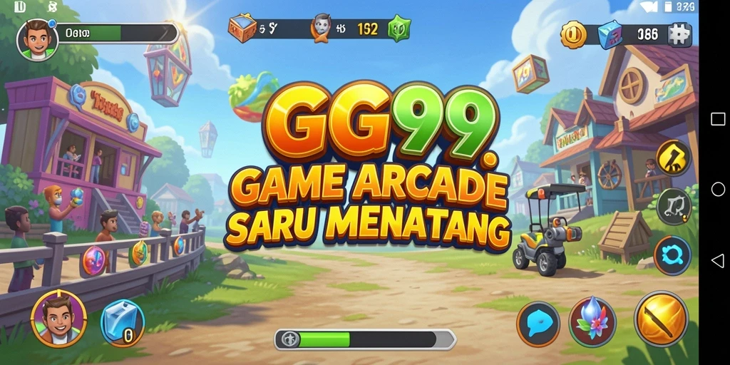 Screenshot GG99 menampilkan aksi seru dalam permainan Arcade.