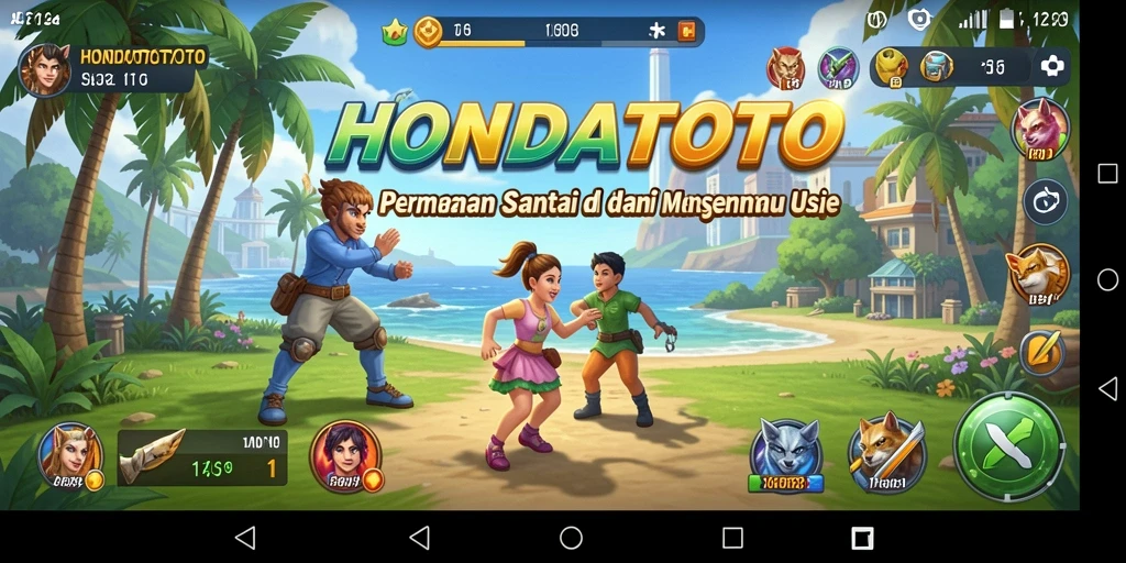 Screenshot HONDATOTO menampilkan gameplay Santai dan Seru.