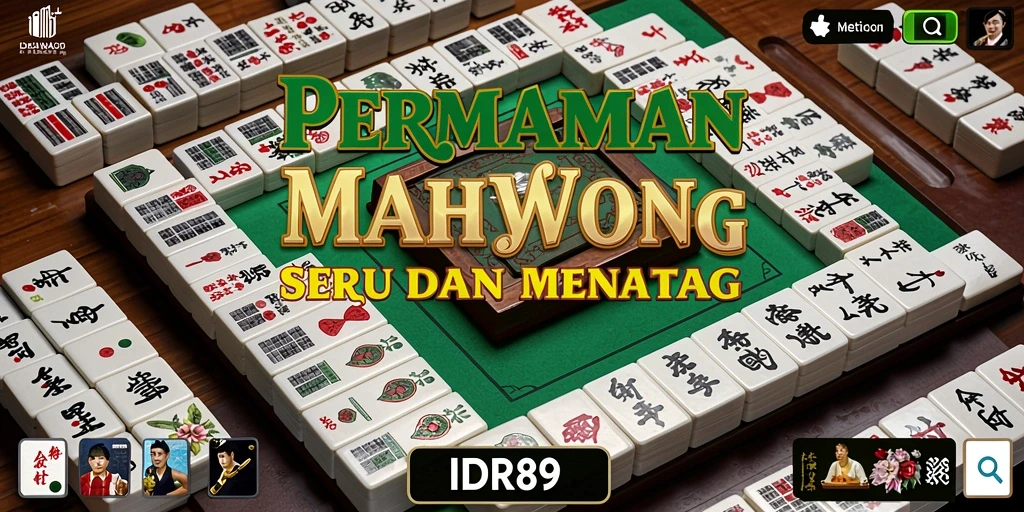 Screenshot permainan IDR89 yang menunjukkan grafis dan gameplay Mahjong.