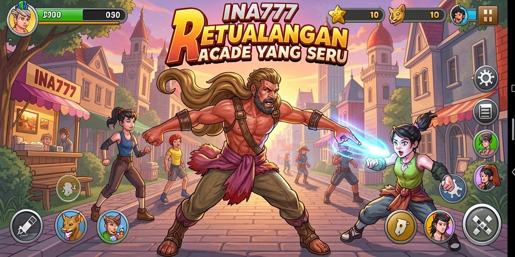 Tangkapan layar INA777 yang menunjukkan aksi gameplay Arcade yang mendebarkan.