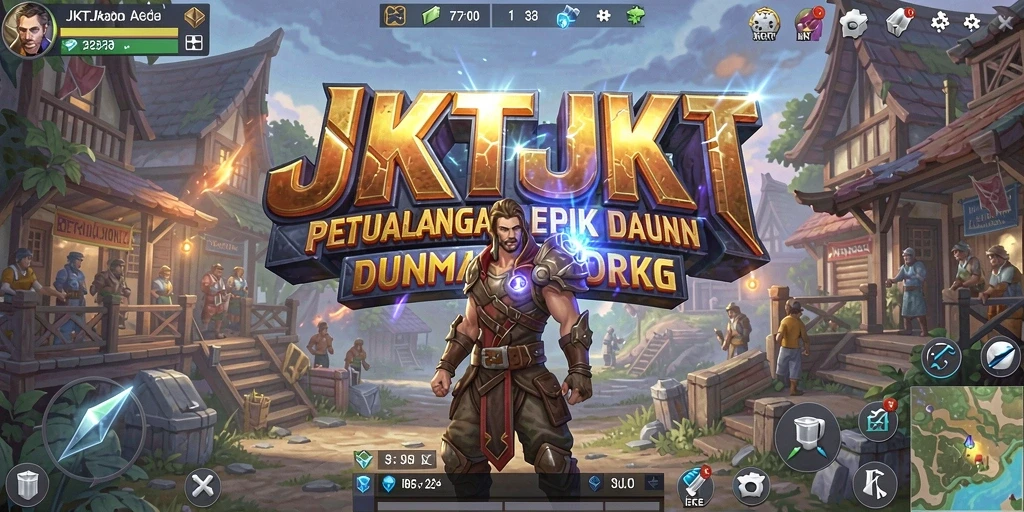 Tampilan gameplay JKTJKT yang menakjubkan dalam petualangan MMORPG.