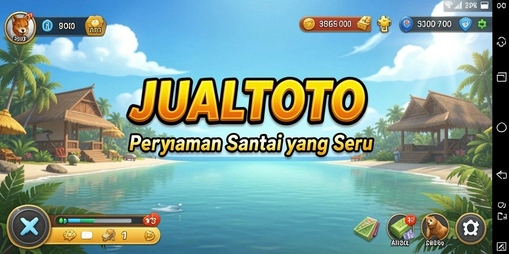 Screenshot JUALTOTO menampilkan gameplay santai dan menghibur.