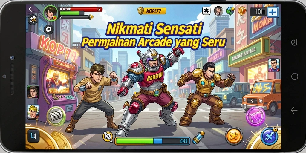 Tampilan gameplay KOPI77 yang memukau dengan tantangan seru.