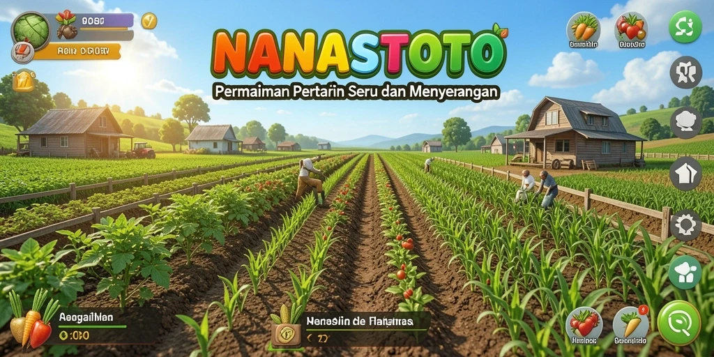 Gameplay NANASTOTO yang menggugah semangat bertani.