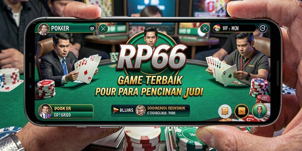 Screenshot utama RP66 menunjukkan gameplay poker yang menegangkan.