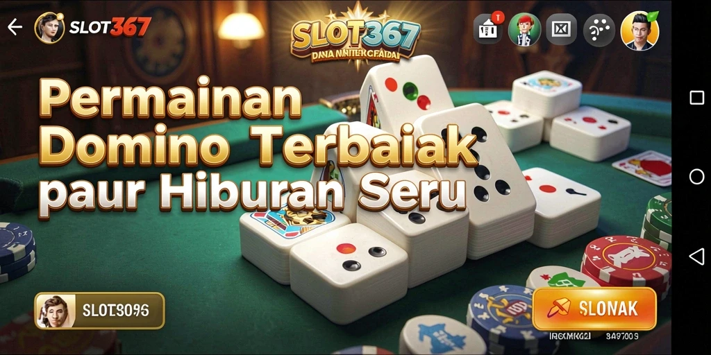 Tampilan screenshot utama SLOT367 yang penuh aksi Domino.