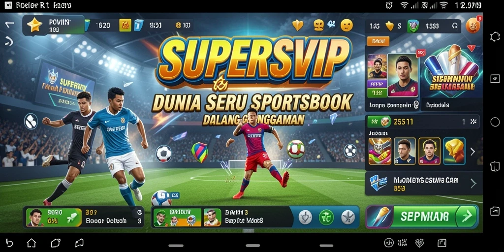 Gameplay menarik dan interaktif di aplikasi SUPERSVIP.