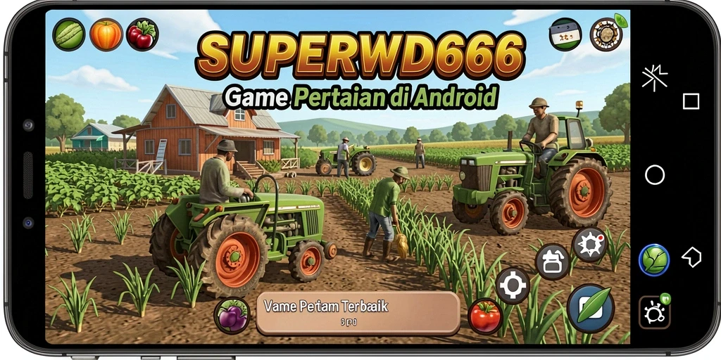 Tampilan menarik dari pertanian yang berkembang pesat di SUPERWD666.
