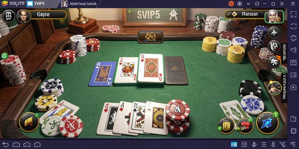 Screenshot menampilkan gameplay seru SVIP5 saat bermain Gaple.