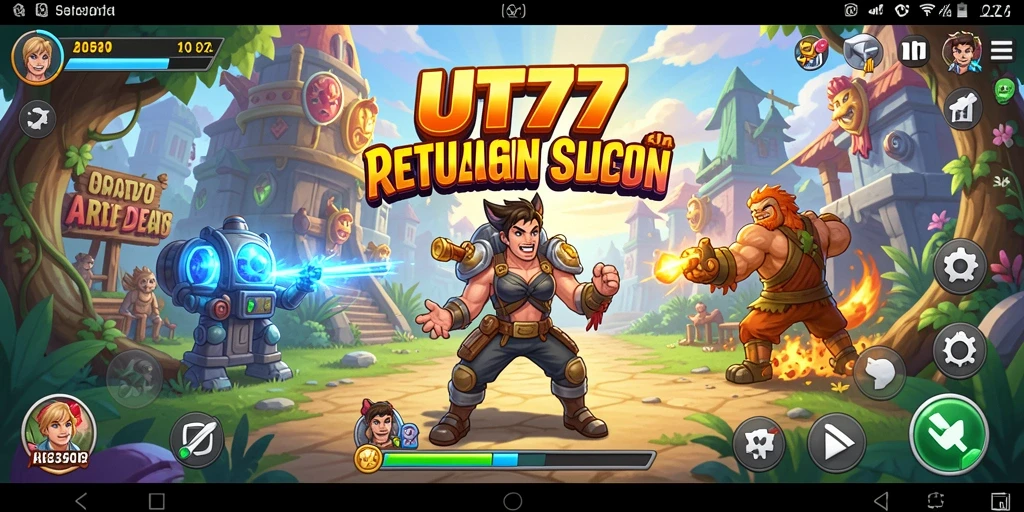 Screenshot UT77 menampilkan aksi gameplay seru di dunia arcade.