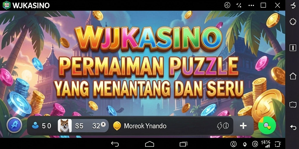 Screenshot gameplay WJKASINO menampilkan tantangan Puzzle yang menarik.