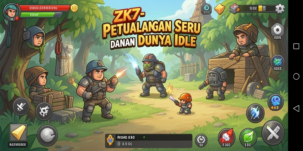 Tampilan gameplay menarik dari ZK7 dalam suasana Idle.